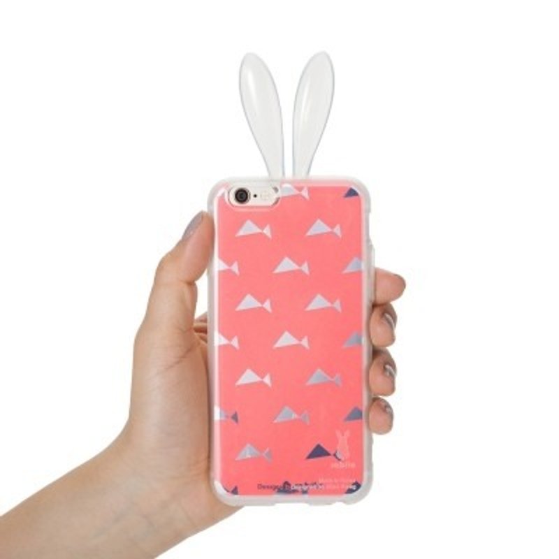 韩国rabito兔耳造型手机壳 BlingBlingiPhone 6_inlayer set3  (透明壳+替换底片) - 手机壳/手机套 - 塑料 