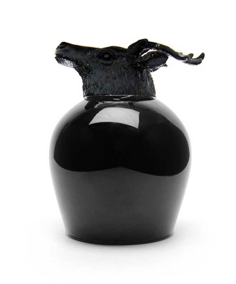 日本 goody grams animal wine glass 动物造型 红酒杯  deer 鹿 - 茶具/茶杯 - 玻璃 黑色