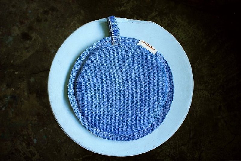 【ZhiZhiRen】夏日织织凉品/牛仔布杯垫 – 西部警长 - 杯垫 - 其他材质 蓝色