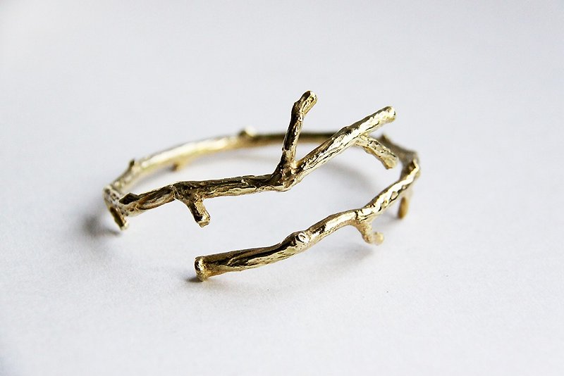 树枝黄铜手环 - 手链/手环 - 其他金属 金色