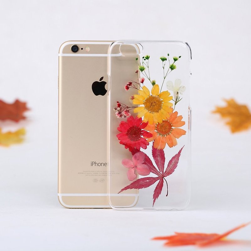 iPhone手机壳 Samsung押花手机保护壳 iPhone手机套Flower iPhone Case Clear Samsung Case - 手机壳/手机套 - 其他材质 多色