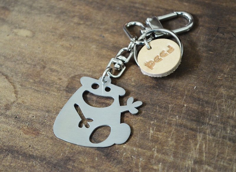 下班族·不锈钢吊饰 交换礼物 - 钥匙链/钥匙包 - 不锈钢 灰色