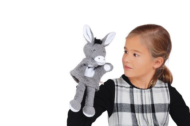 德国百年品牌Käthe Kruse 驴子手偶 - 玩具/玩偶 - 棉．麻 灰色