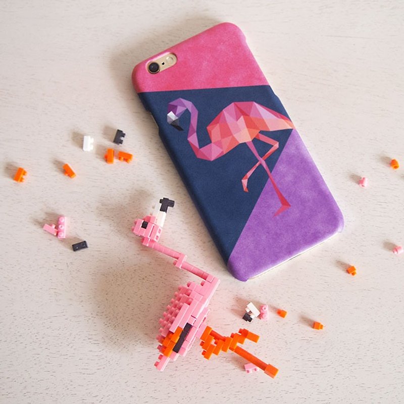 几何火烈鸟::手机壳 - 手机壳/手机套 - 塑料 紫色
