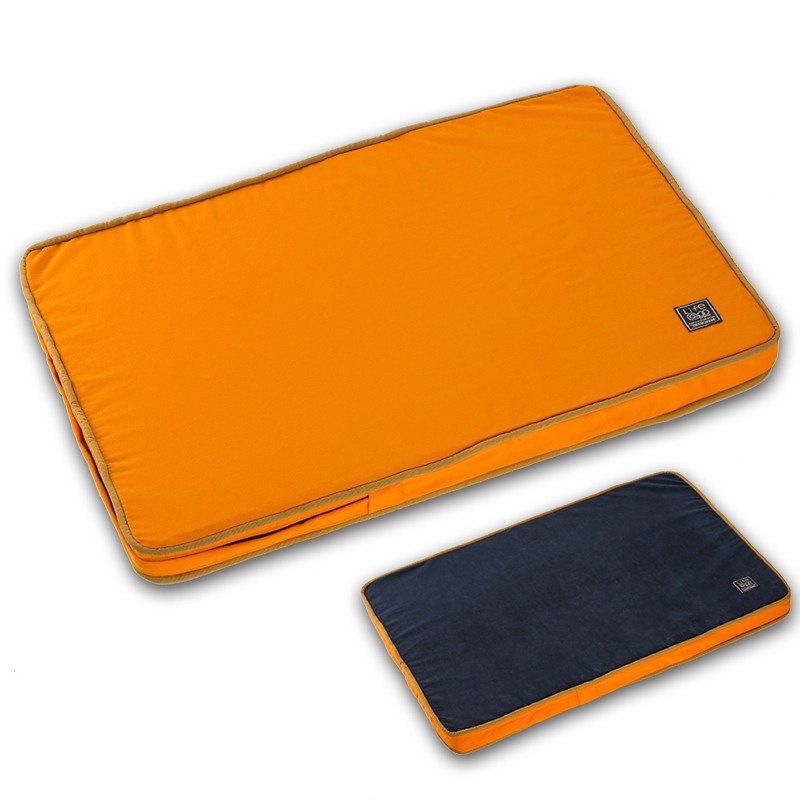 Lifeapp 不易沾毛宠物睡垫M (橘蓝)W80 x D55 x H5 cm - 床垫/笼子 - 其他材质 橘色