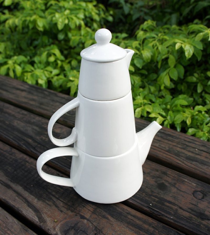 英式叠叠好茶3件组 - 茶具/茶杯 - 其他材质 白色