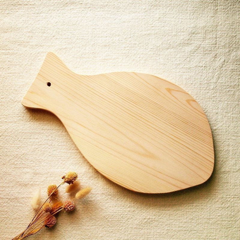 芬兰 VJ Wooden 手工 木制 鱼形砧板 - 厨房用具 - 木头 咖啡色