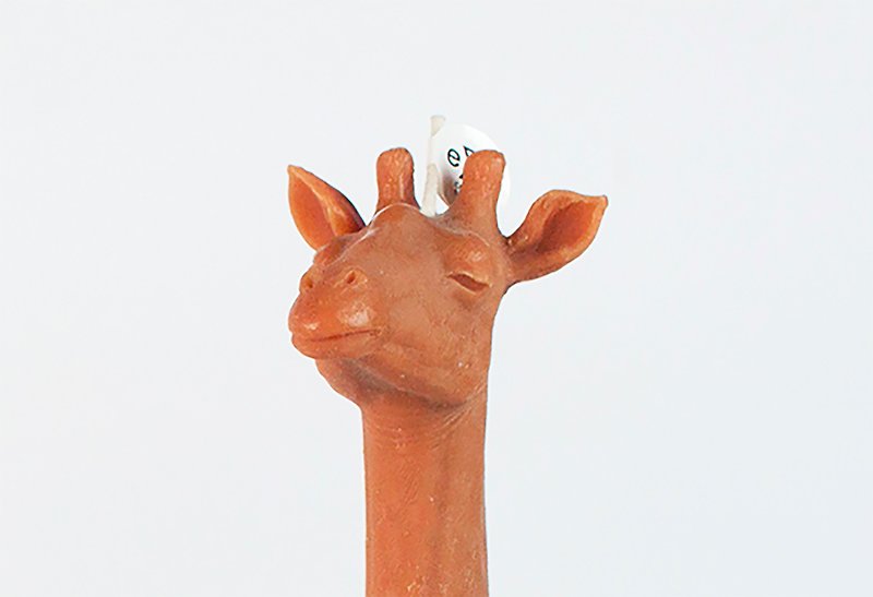 咖啡色长颈鹿造型蜡烛  Giraffe Candle - 蜡烛/烛台 - 蜡 咖啡色