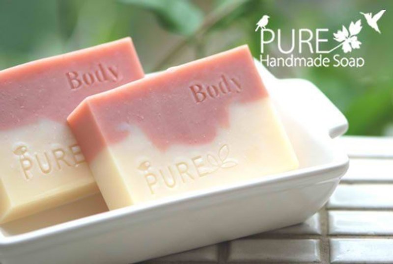Pure纯粹手工皂-粉红草莓手工皂 - 香薰/精油/线香 - 植物．花 粉红色