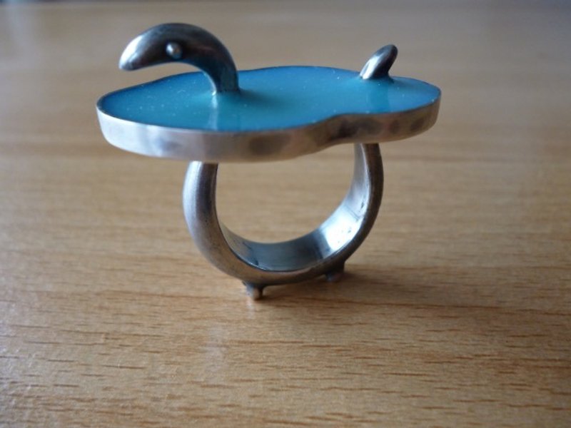 Nessie Ring - 戒指 - 其他金属 蓝色