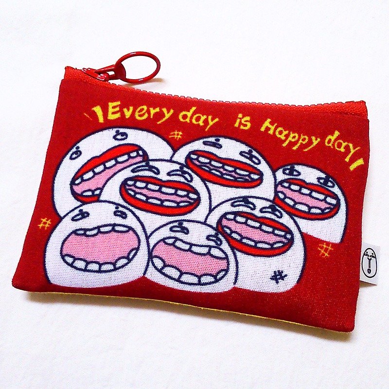 HAPPY DAY / 面纸零钱包 - 零钱包 - 其他材质 红色