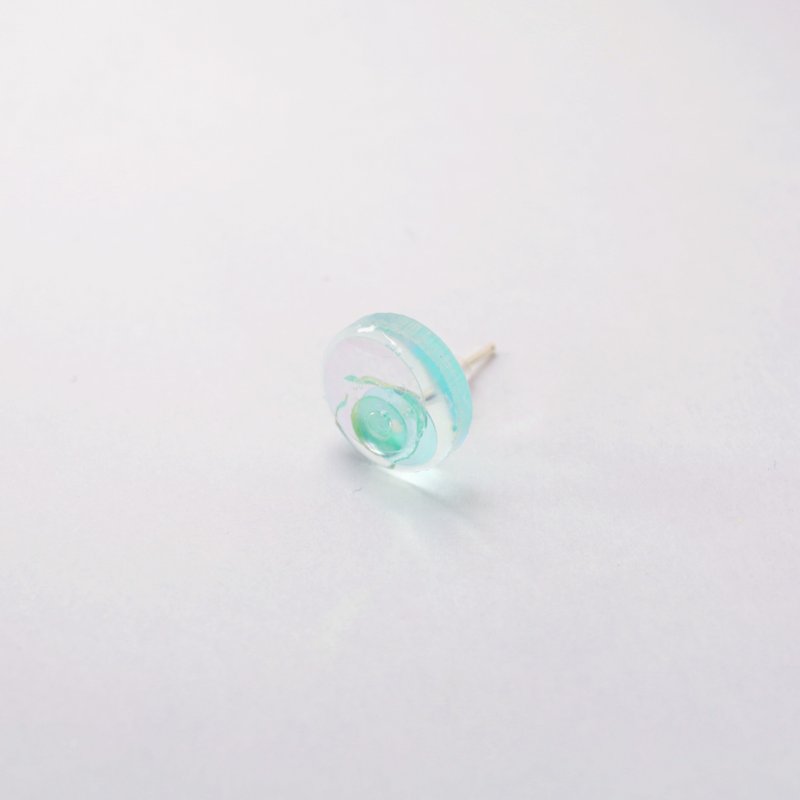 bubble earrings (mini circle) - 耳环/耳夹 - 压克力 透明