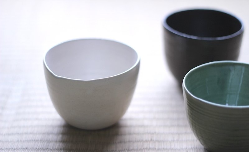 日式茶碗 Ö 白陶 - 茶具/茶杯 - 其他材质 白色