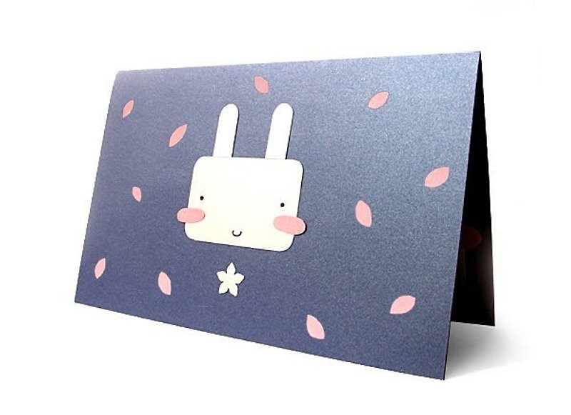 手工卡片 _ 可爱兔兔 A .... 万用卡、生日卡 - 卡片/明信片 - 纸 紫色