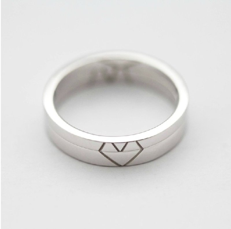 MV情侣银戒（对戒、情人节礼物、求婚） - yyogurt - 戒指 - 其他金属 白色