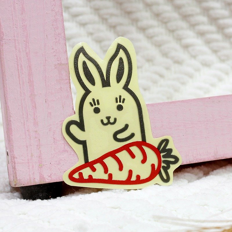 [反光贴纸] 兔宝宝 Bunny 6.8*4.7 cm - 贴纸 - 防水材质 多色
