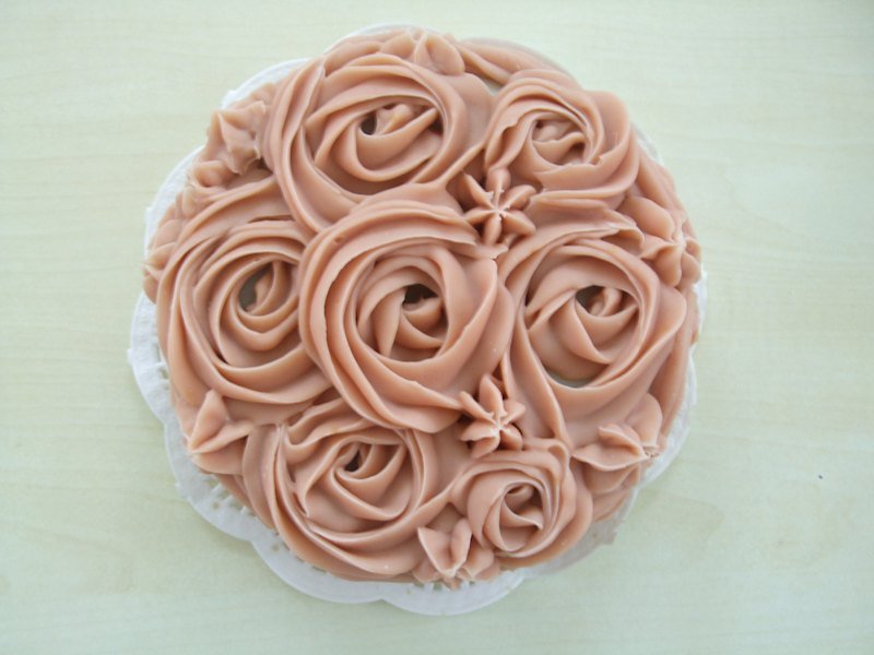 粉玫心情 5寸蛋糕皂 - 肥皂/手工皂 - 植物．花 粉红色