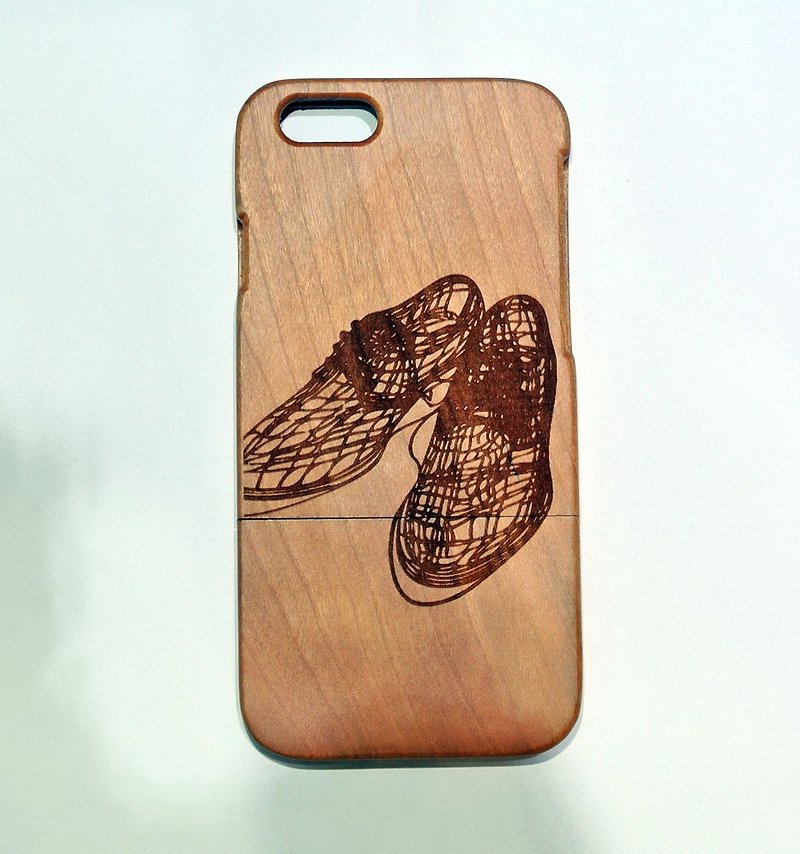 手工客制實木iPhone三星手機殼,純木手機殼,個性禮品, 老皮鞋 - 手机壳/手机套 - 木头 