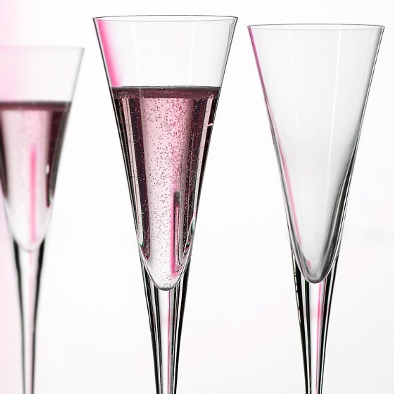 (一对价)165cc【MSA婚礼水晶香槟杯】德国Spiegelau白金无铅水晶香槟结婚对杯 结婚礼物 定制化 - 酒杯/酒器 - 玻璃 粉红色