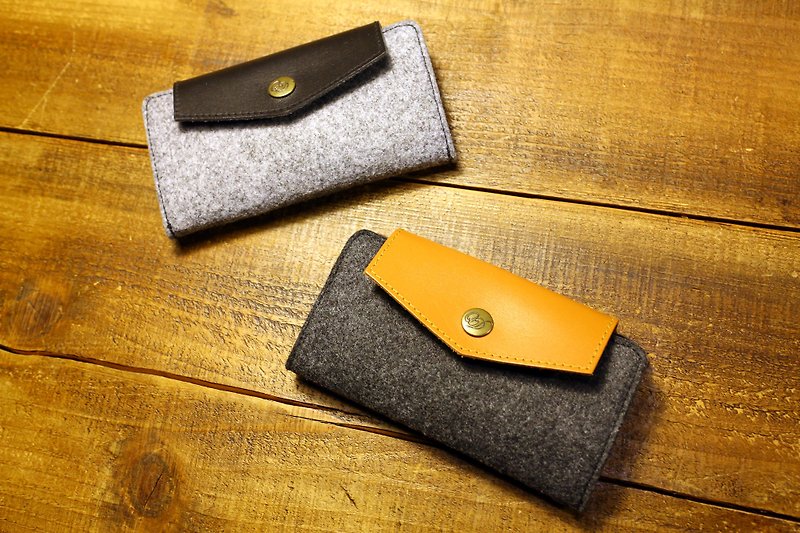 OVG羊毛毡保护套iPhone5S(侧掀) - 其他 - 真皮 黑色