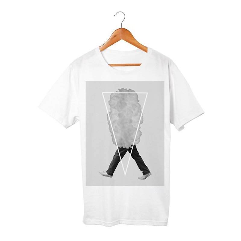 Cloudman T-shirt - 男装上衣/T 恤 - 棉．麻 白色