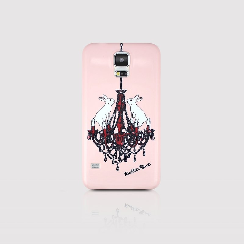 (Rabbit Mint) 薄荷兔手机壳 - 粉红吊灯兔系列 - Samsung S5 (P00059) - 手机壳/手机套 - 塑料 粉红色