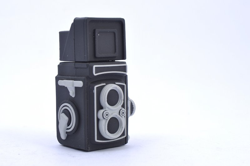 1960双镜头复古相机 造型随身碟 16GB - U盘 - 橡胶 黑色