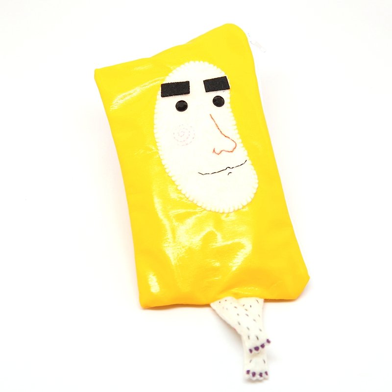 【成熟系】猫嘴蕉蕉兄笔袋/腿毛香蕉笔袋 - 铅笔盒/笔袋 - 其他材质 黄色