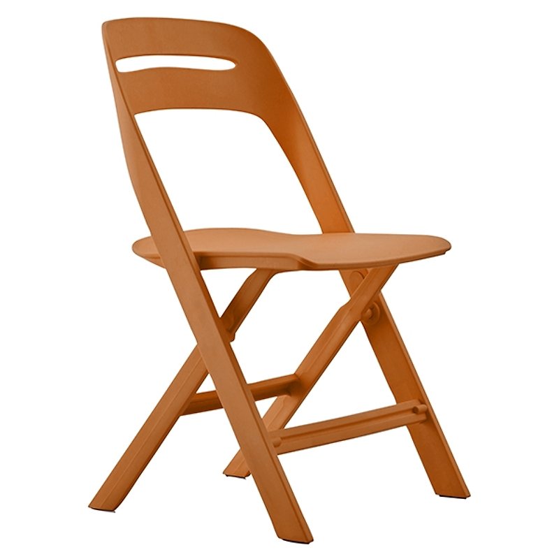 NOVITE 诺维特_全塑胶折合椅/活力橘 (商品仅配送台湾地区) - 其他家具 - 其他材质 橘色