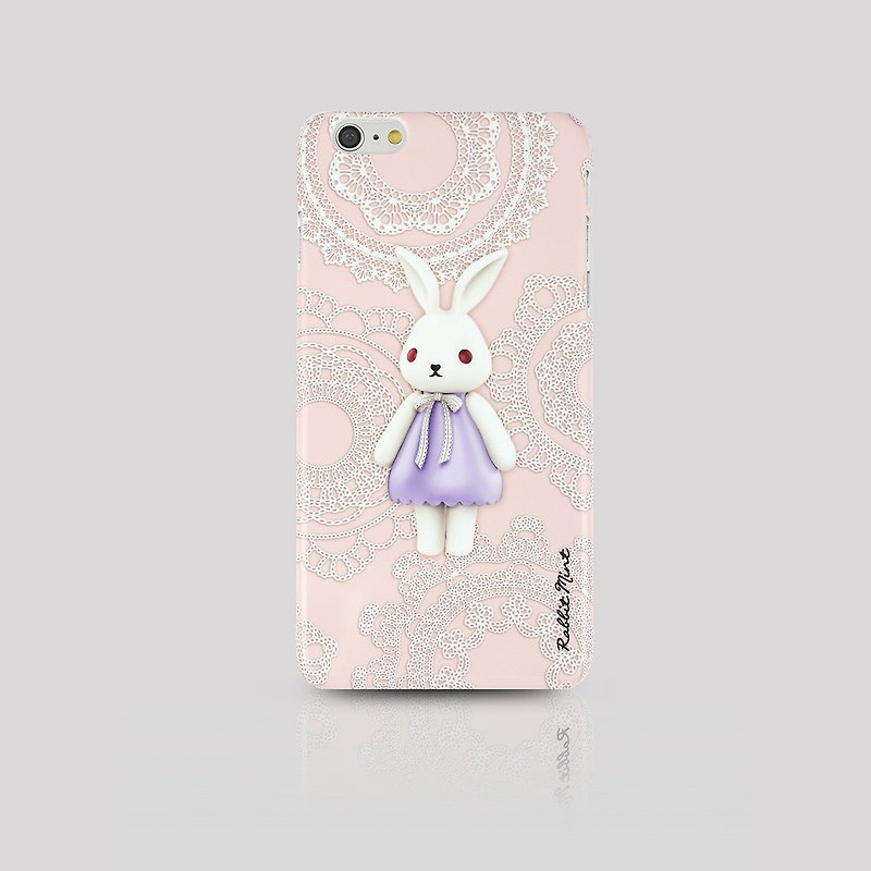 (Rabbit Mint) 薄荷兔手机壳 - 蕾丝布玛莉 Merry Boo - iPhone 6 Plus (M0019) - 手机壳/手机套 - 塑料 粉红色