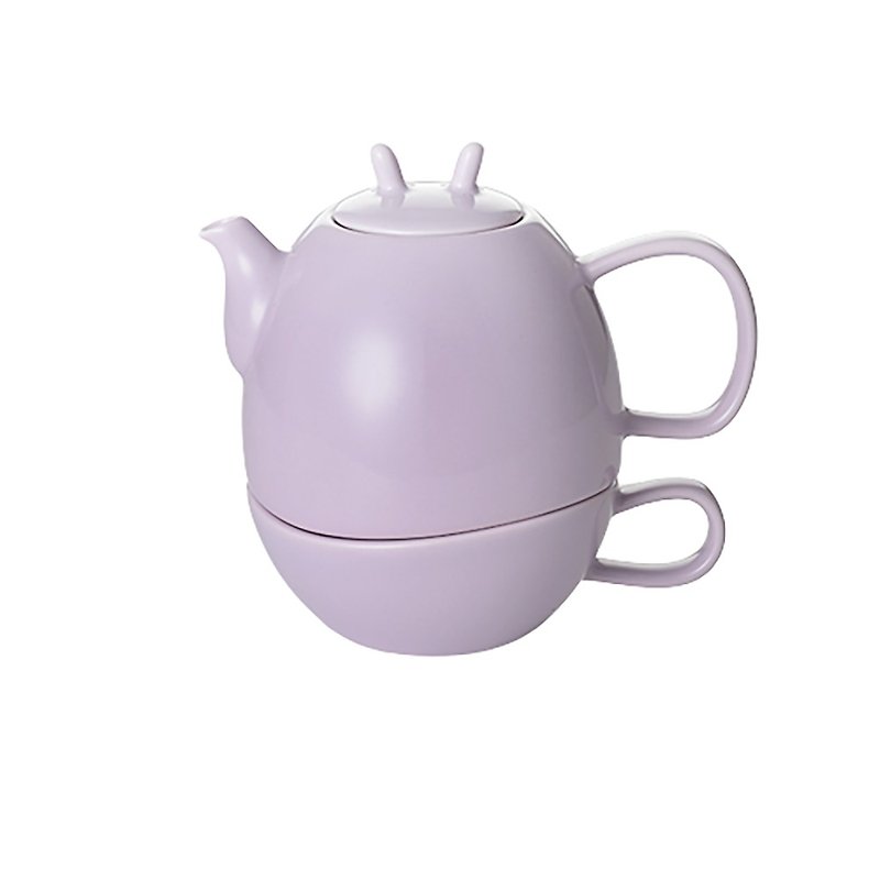 【花系列】子母壶 (粉紫色) - 茶具/茶杯 - 其他材质 紫色