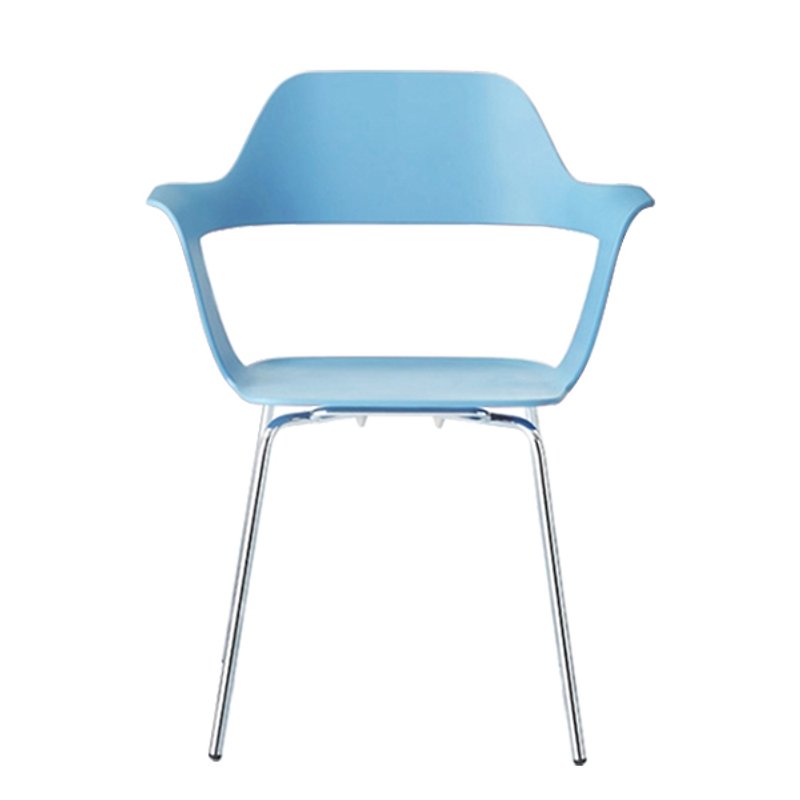 MU 沐_四脚堆叠椅/淡蓝沐 (商品仅配送台湾地区) - 椅子/沙发 - 塑料 蓝色