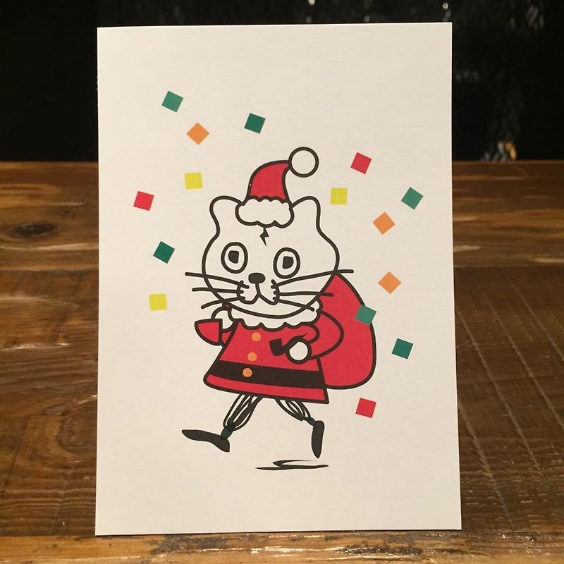 圣诞礼物 Cater明信片 - 卡片/明信片 - 纸 红色