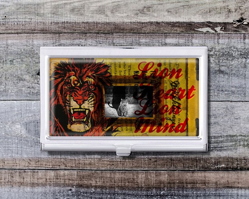 猫与狮子 - 名片夹/名片盒/上班族配件【Special U Design - 名片夹/名片盒 - 其他金属 咖啡色