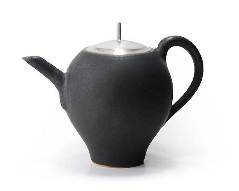暮暮 黒釉银彩茶壶(葫芦型) - 酒杯/酒器 - 其他材质 黑色