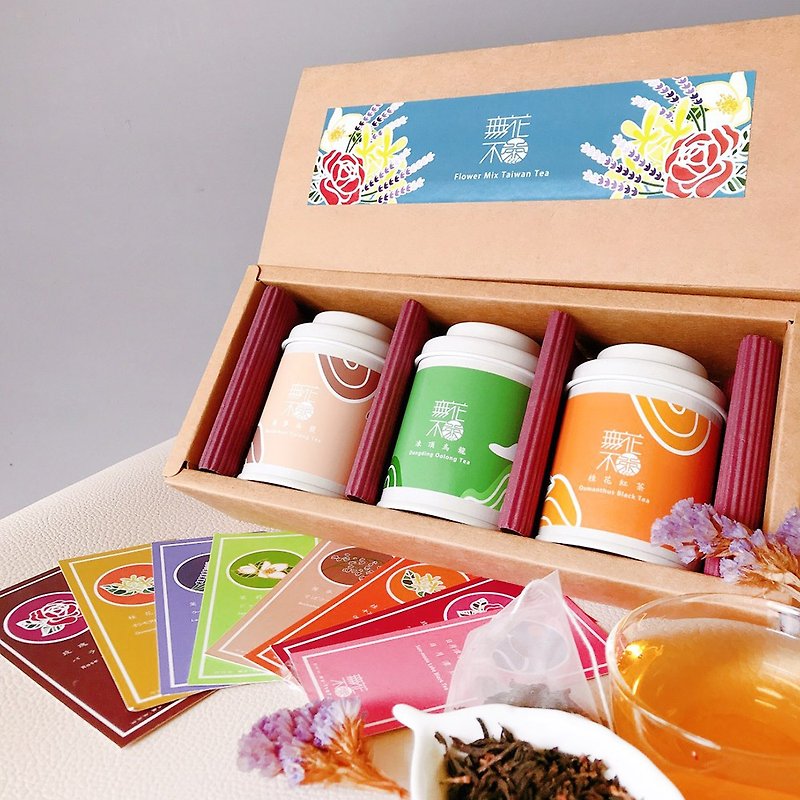 【无藏严选】 花茶闺蜜礼盒─桂花红茶+冻顶乌龙+荞麦乌龙 - 茶 - 其他材质 白色