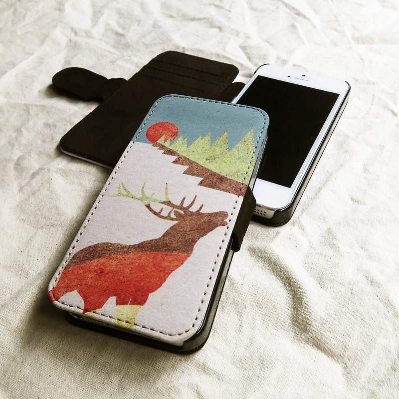 OneLittleForest - 原创手机保护套- iPhone 5, iPhone 5c, iPhone 4 - 雄鹿 - 手机壳/手机套 - 其他材质 绿色