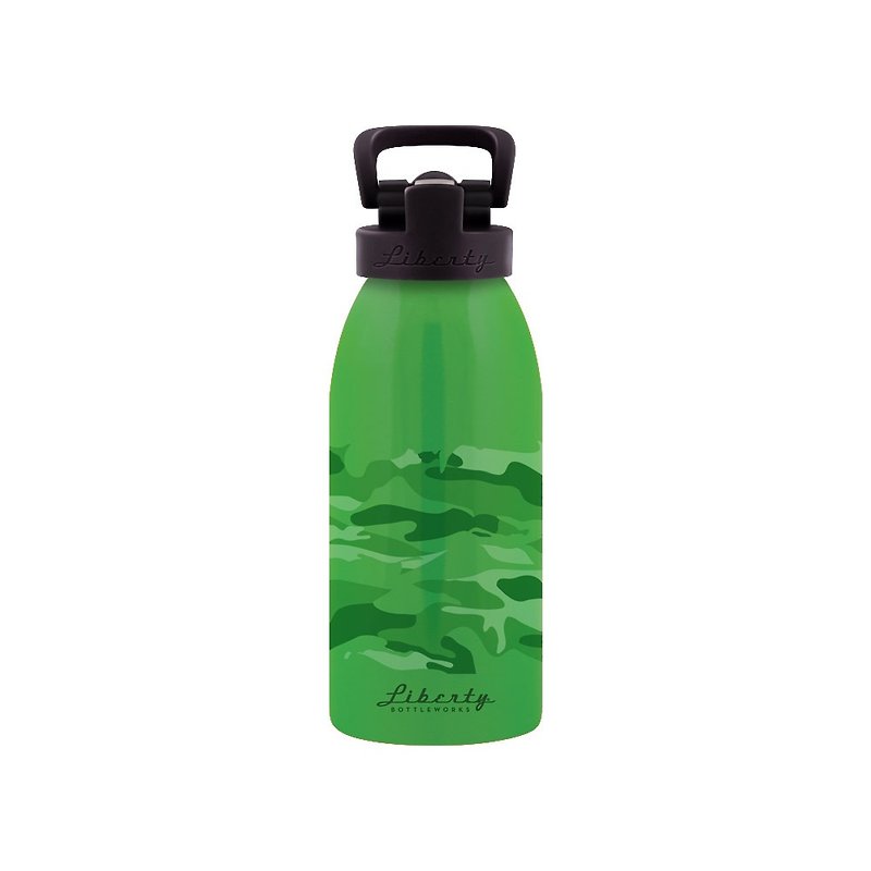 Liberty 全铝环保运动水杯-470ml-国防布/单一尺寸 - 水壶/水瓶 - 其他金属 绿色