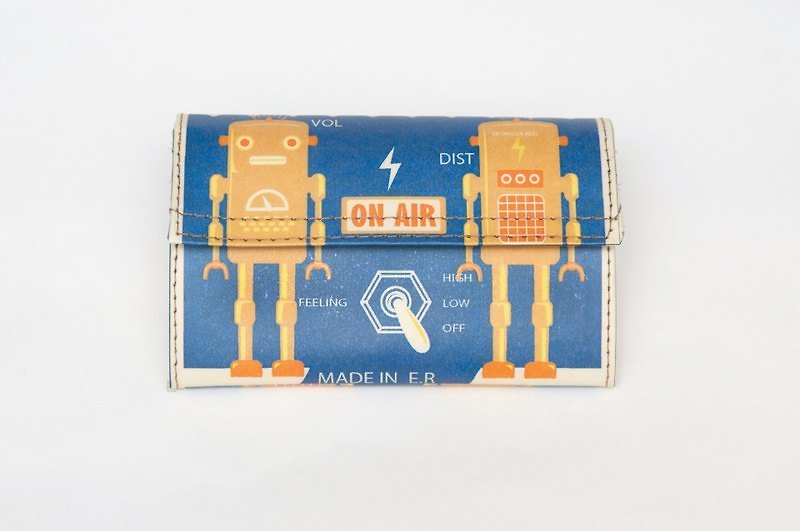 1983ER小纸包-机器人系列Mr.Y - 皮夹/钱包 - 纸 蓝色