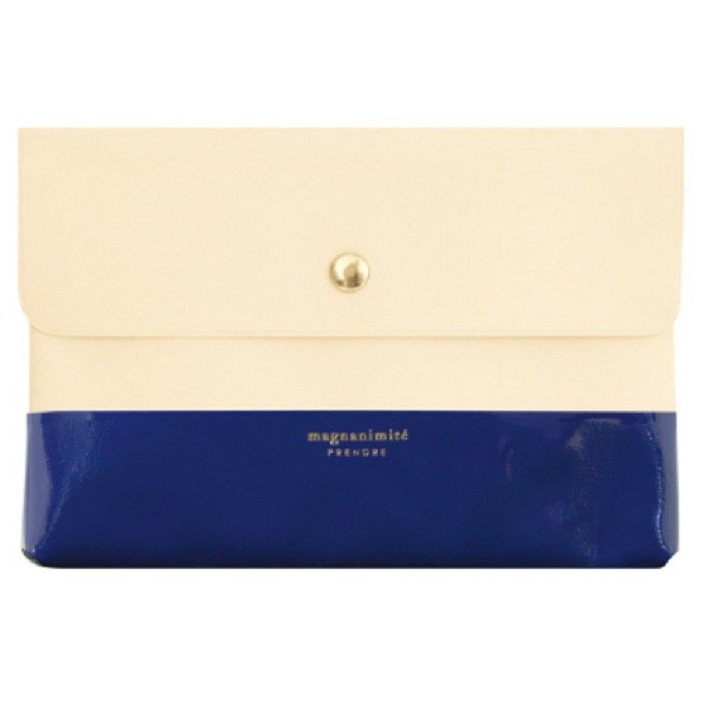 日本【LABCLIP】Prendre 系列 File case 收纳袋 (扣式) 深蓝色 - 化妆包/杂物包 - 塑料 蓝色