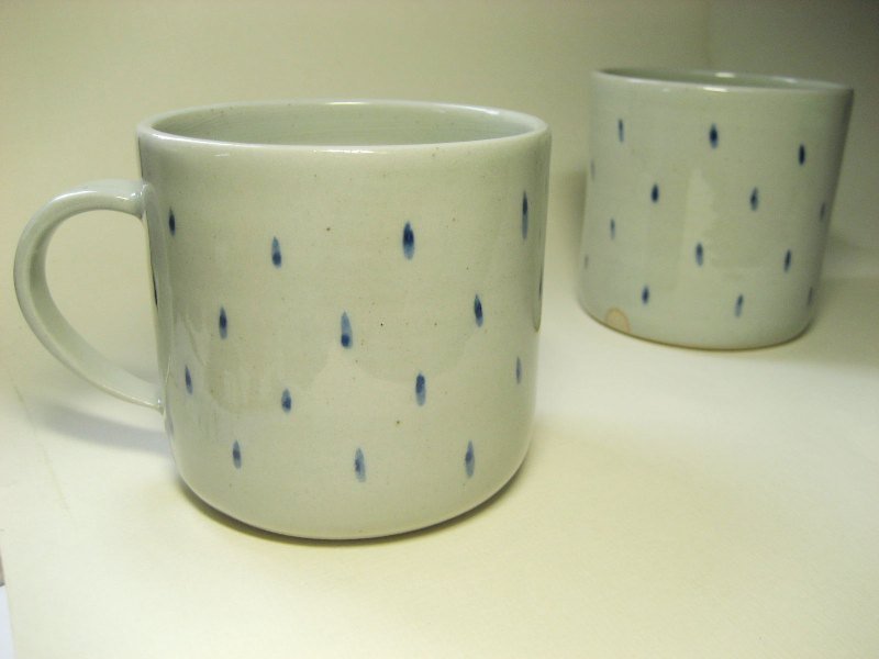 小水滴马克杯 - 咖啡杯/马克杯 - 其他材质 蓝色