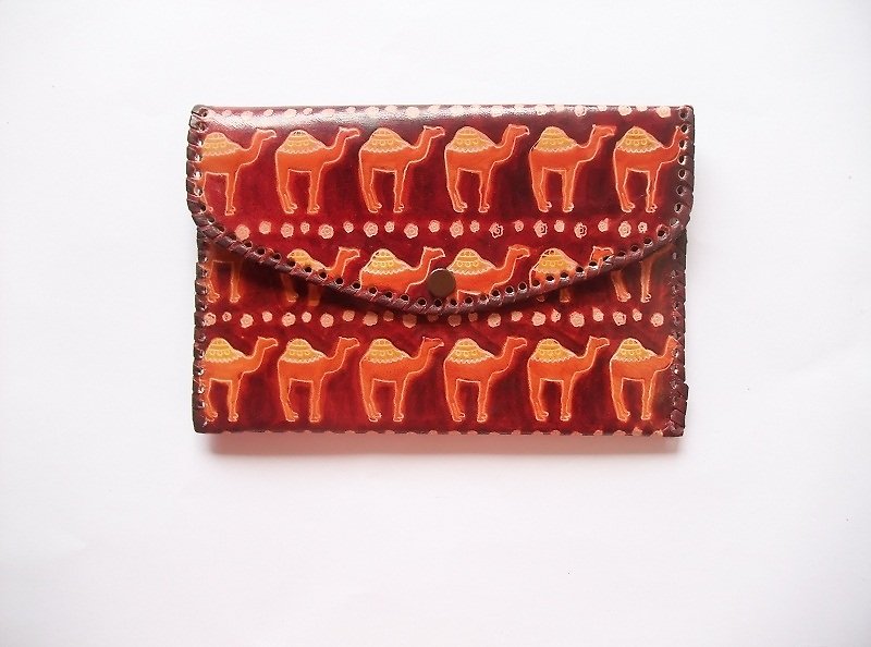 地球树fair trade-“山羊皮系列”- 护照夹/长夹(骆驼) - 皮夹/钱包 - 真皮 