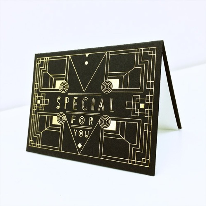 Special for you - 礼物卡(四入) - 卡片/明信片 - 纸 黑色