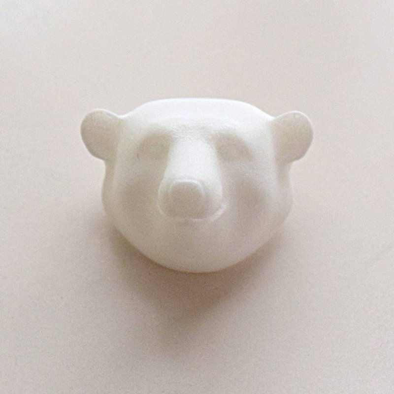 北極熊　ブローチ - 胸针 - 塑料 白色