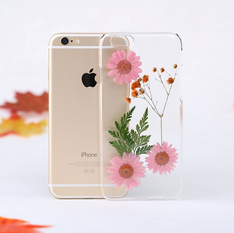 手机保护套 iPhone保护壳 押花 Samsung手机保护壳 Flower iPhone Case Clear Samsung Case - 手机壳/手机套 - 其他材质 多色