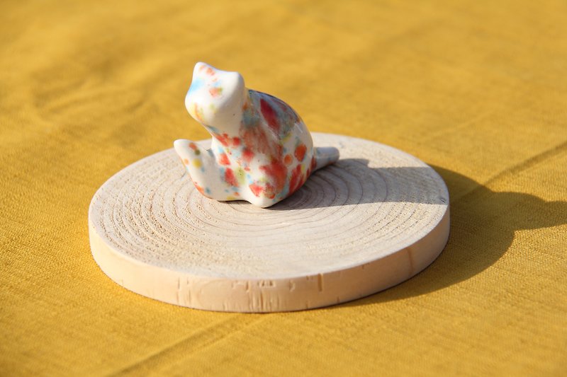 彩斑汤圆猫11 - 花瓶/陶器 - 其他材质 