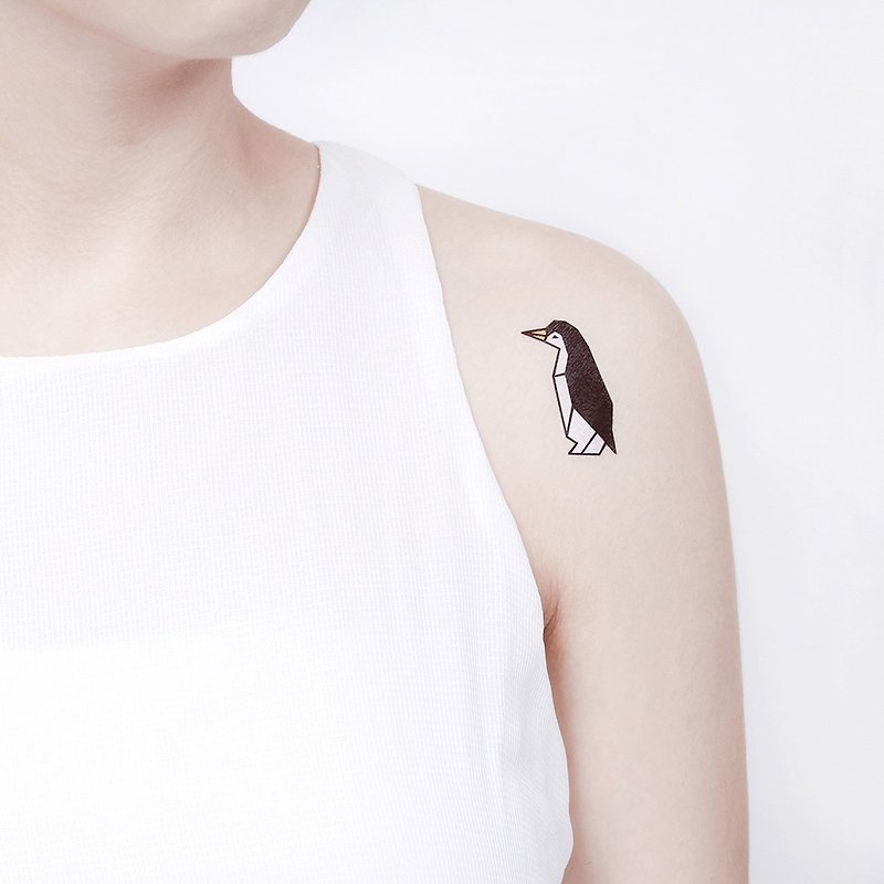 刺青纹身贴纸 / 国王企鹅 Surprise Tattoos - 纹身贴 - 纸 黑色