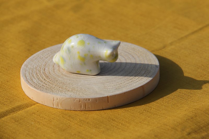 彩斑汤圆猫04 - 花瓶/陶器 - 其他材质 