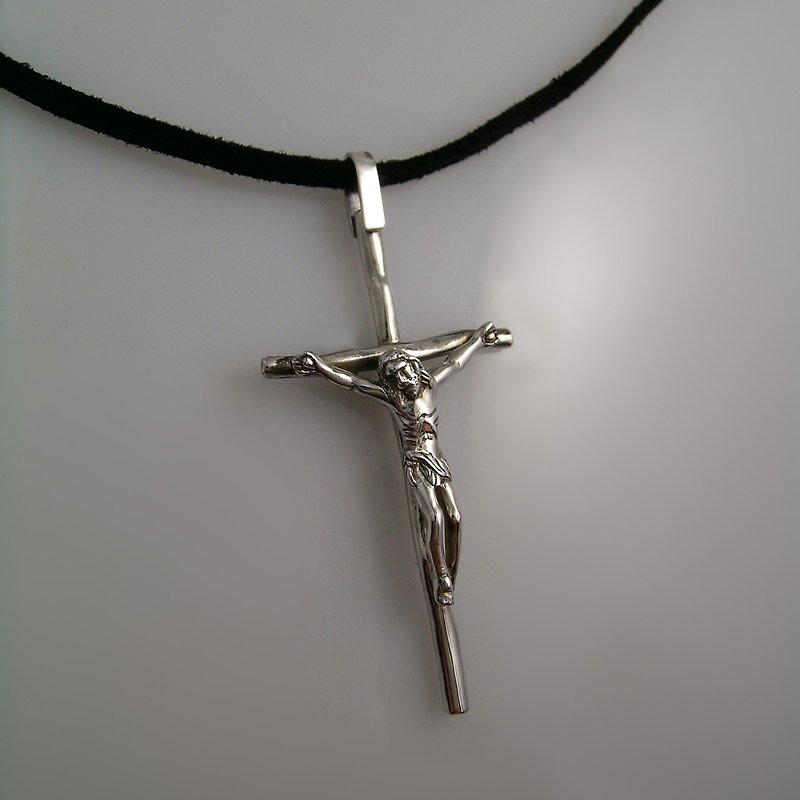 FUHSIYATUO 芙西雅朵 十字架纯银坠饰 - 项链 - 其他金属 白色
