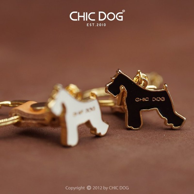 ♥绝版品♥CHIC DOG宠物军团钥匙圈(金边填黑) - 其他 - 其他金属 黑色